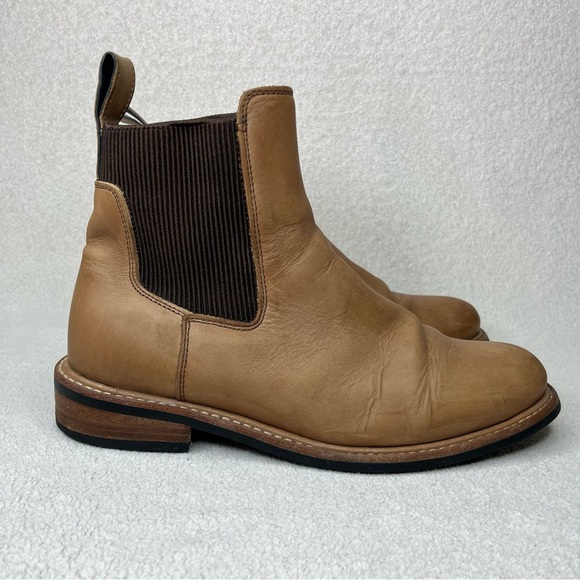 Nisolo Carmen Leather Pull On Chelsea Boots-Tan-Womens 9.5-Classic-Designer-Fall - Picture 1 of 11